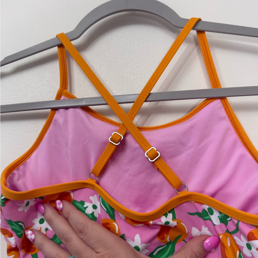 Lands End Draper James Girls One Piece Swimsuit - Picture 7 of 8